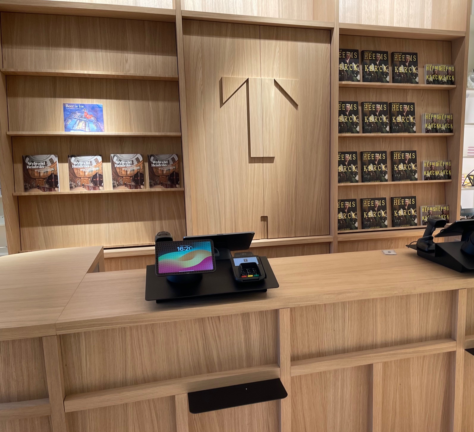 Ticket Atelier kassa (POS) op een iPad in gebruik